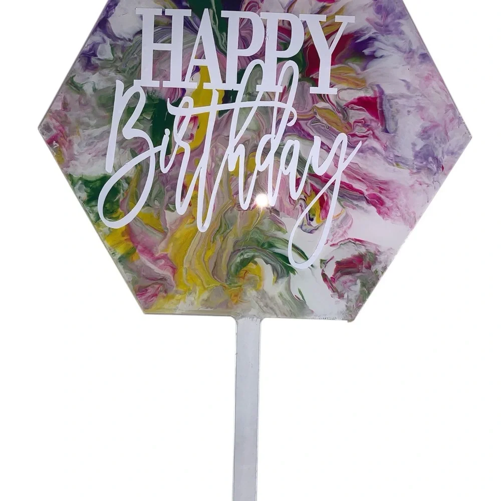 Cake Topper-Happy Birthday